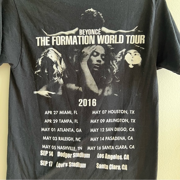 Beyoncé THE FORMATION World Tour 2016 Concert Merchandise Shirt Size Small - Picture 5 of 11